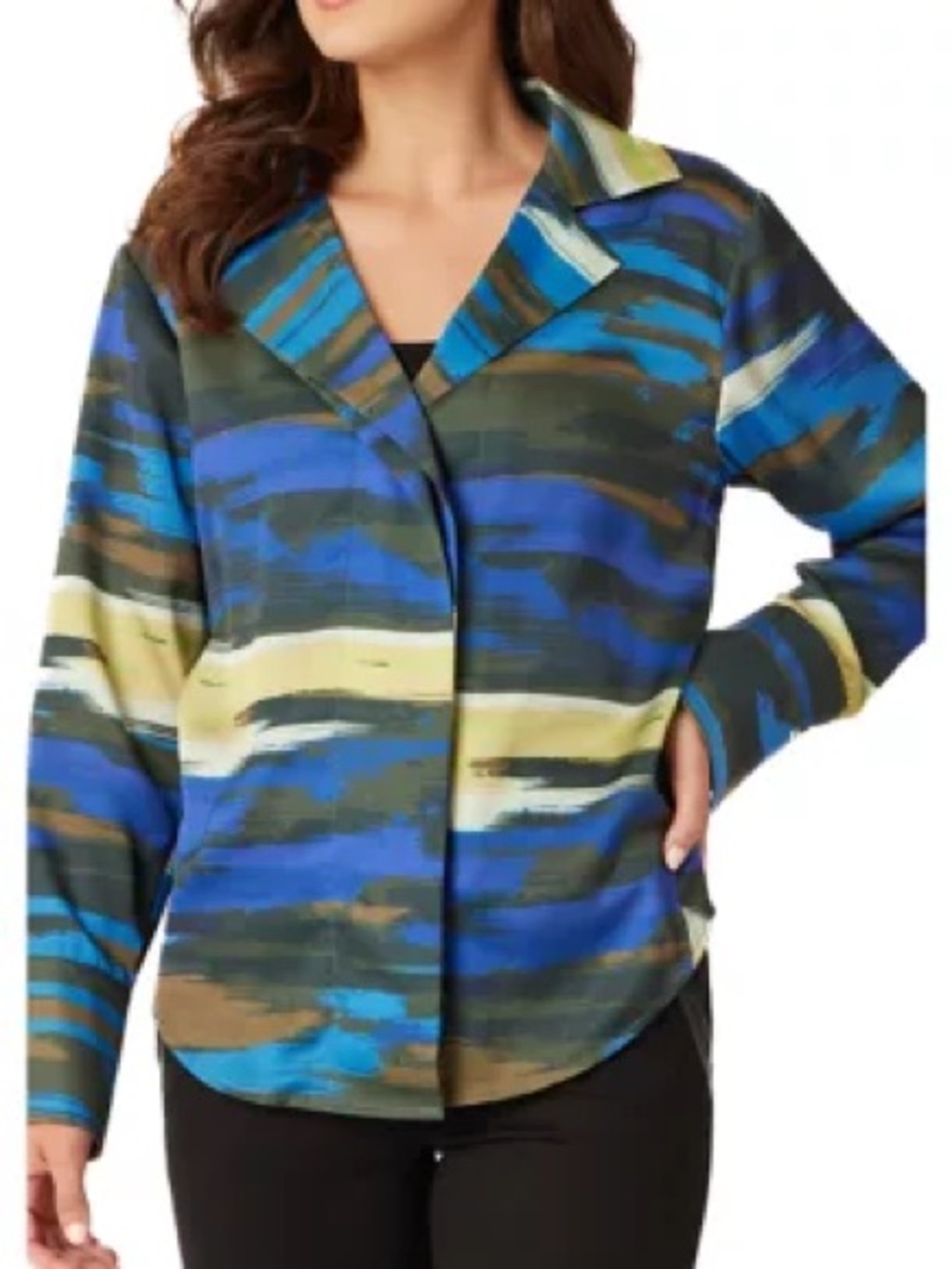 Adrienne Landau Onyx
Women's Button Front Blouse